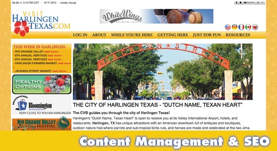 Content management and seo Sarasota city website Content management and seo Sarasota city website