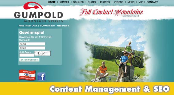 Content management and seo Sarasota sportshop website Content management and seo Sarasota sportshop website